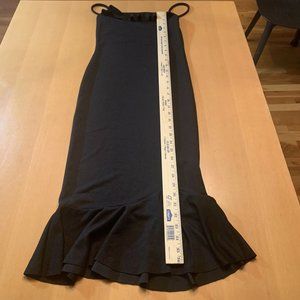 Nasty Gal black bodycon dress spaghetti straps